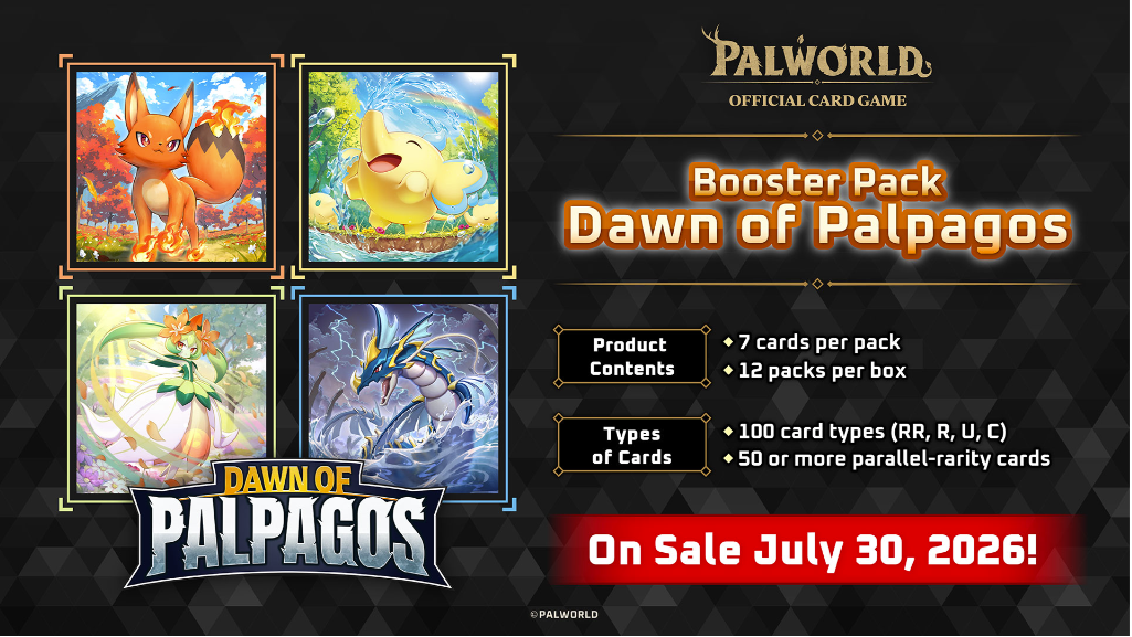 PALWORLD OFFICIAL CARD GAME - Dawn of Palpagos Booster Box (1st Editio PALWORLD OFFICIAL CARD GAME - Dawn of Palpagos Booster Box (1st Editio