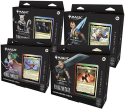 MTG Universes Beyond: FINAL FANTASY Commander Deck Display (Set of 4)