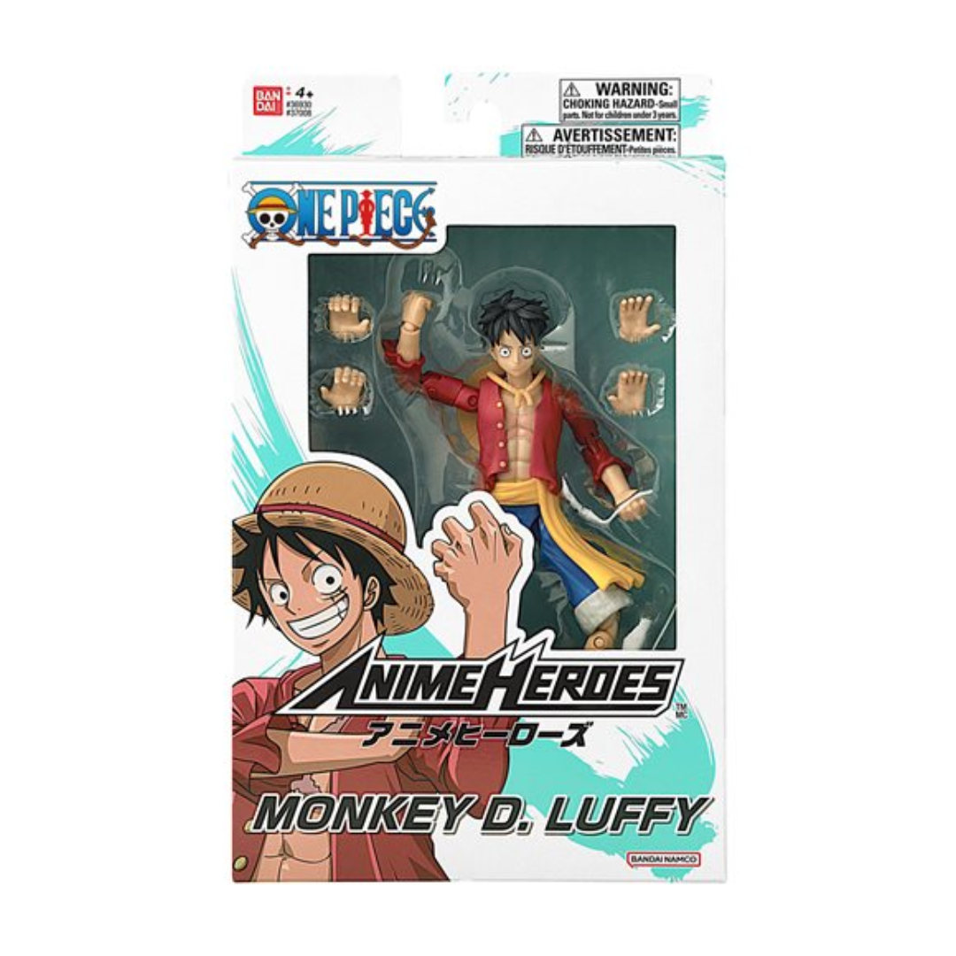 BANDAI NAMCO One Piece Anime Heroes Monkey D. Luffy Version 2 Action Figure