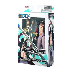 BANDAI NAMCO One Piece Anime Heroes Dracule Mihawk Action Figure