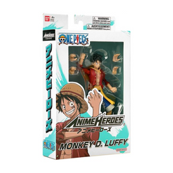BANDAI NAMCO One Piece Anime Heroes Monkey D. Luffy Version 2 Action Figure