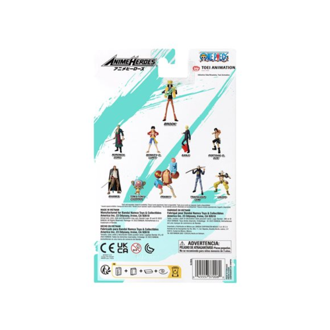BANDAI NAMCO One Piece Anime Heroes Brook Action Figure