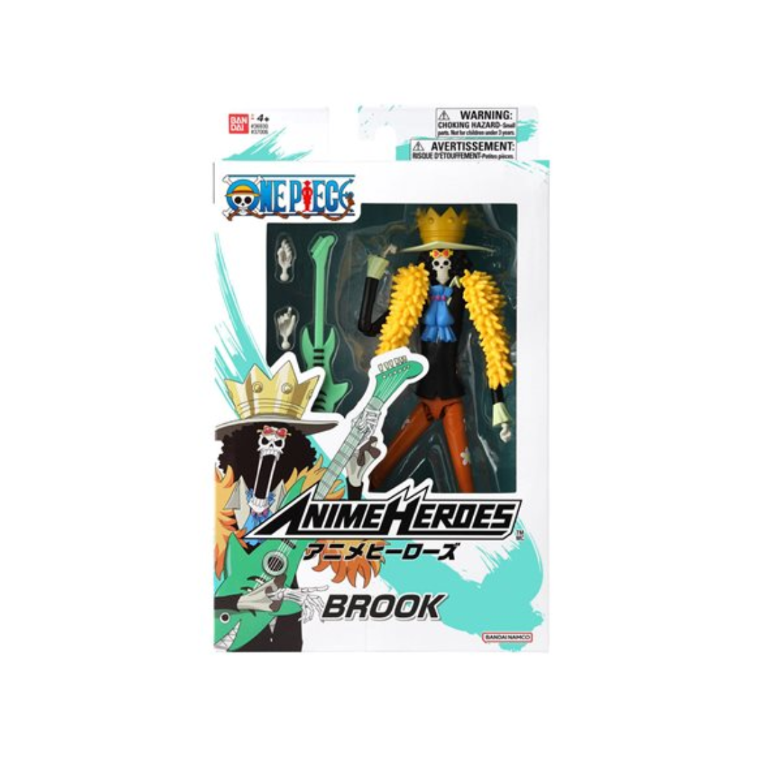 BANDAI NAMCO One Piece Anime Heroes Brook Action Figure